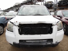 2008 HONDA PILOT EX-L WHITE 3.5L AT 2WD A17684